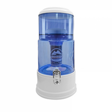MAUNAWAI® PI®PRIME K2 BL Quelle Wasserfilter mit Glasbehälter \"Blume des Lebens\" Leitungswasserhärte weich